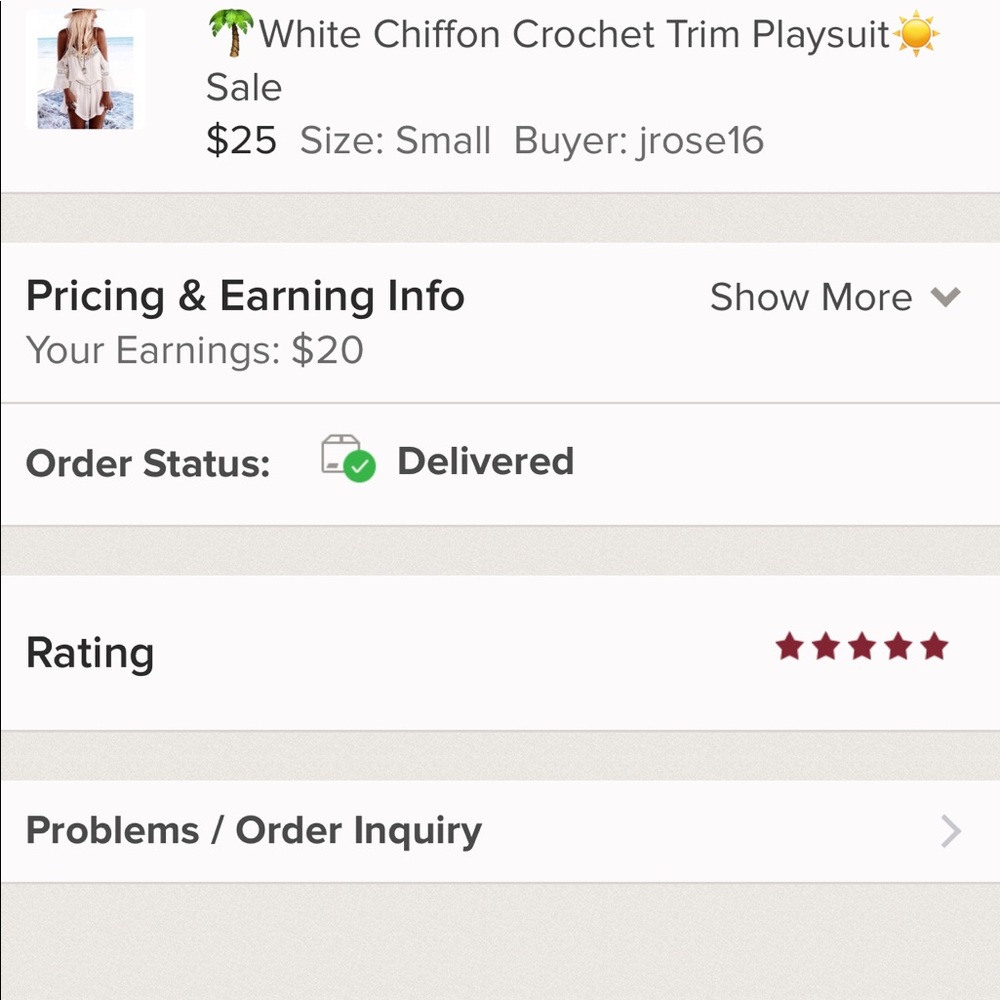 🌴Serenity White Chiffon Crochet Playsuit☀️Sale - Picture 4 of 4